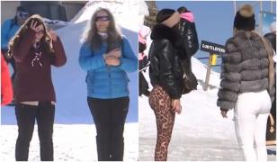 8 Martie la schi. Doamnele şi domnişoarele au profitat de soare şi de zăpada de pe pârtii