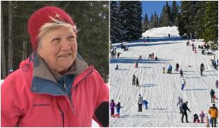 Cât costă o zi de schi la Predeal pe final de sezon. La 81 de ani, Elena se bucură de linişte şi pârtii libere