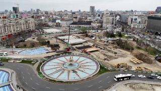 Planşeul Unirii, pe jumătate refăcut, dar urmează noi restricţii de trafic. Când vor fi gata lucrările