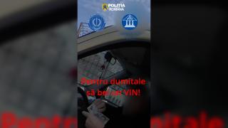 Şofer filmat când încearca să mituiască un poliţist deşi primise doar avertisment: 