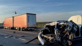 Momentul accidentului din Arad. Omul de afaceri spulberat de TIR nu purta vestă reflectorizantă