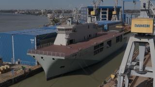 Proiect istoric pentru România: la Galaţi a fost lansat primul portavion pentru drone din Europa