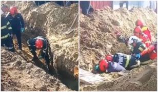Un bărbat din Galați a murit, prins sub un mal de pământ. Făcea lucrări la canalizare