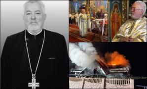 Preotul Clement Popa, mort într-un incendiu. A ieşit pe geam când a izbucnit, dar s-a întors în casă