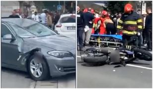 Un motociclist de 17 ani a murit după ce a fost lovit în plin de o șoferiță care nu i-a acordat prioritate