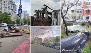 Vântul cu puterea unui uragan face ravagii în Iaşi. În Huşi, un bărbat a murit strivit de acoperiş