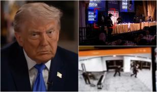 Filmul atacului de la Cina Corespondenţilor. Melania s-a băgat sub masă, Trump a fost curios ce se întâmplă