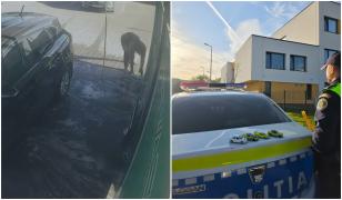 Momentul în care un bărbat din Cluj fură maşinuţele unui copil de 4 ani. Poliţiştii i le-au înapoiat