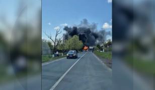 Un autocar în care se aflau 27 de persoane a luat foc în Tulcea