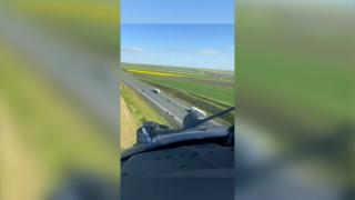 Şofer băut, urmărit cu elicopterul. A fost blocat pe A2, în timp ce se îndrepta spre Vama Veche