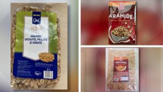 Mai multe sortimente de arahide, retrase de la raft. Sunt contaminate cu aflatoxine