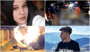 ANIMAŢIE. Tineri arşi de vii după un accident, în Vrancea. Prietenii de pe bancheta din spate, martori