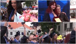 Absolvire ca în filmele americane la Timișoara. Studenții au purtat ținute alese cu grijă