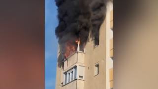 Incendiu izbucnit într-un apartament din Arad. Ar fi pornit de la un aer condiţionat