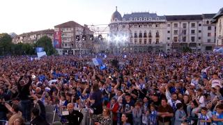 Craiova a sărbătorit toată noaptea, după ce titlul a revenit în Bănie după 35 de ani