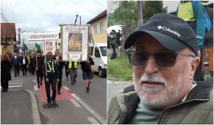 Reacţia unui orădean întors după 43 de ani din Canada, la pelerinajul de la Şumuleu Ciuc: 