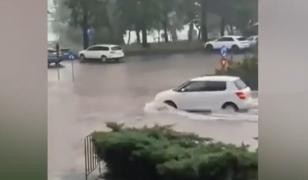 Ploaia torenţială a paralizat traficul în Constanţa şi Brăila. Străzile au fost inundate în doar câteva minute