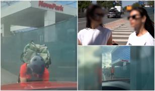 Două femei, atacate pe stradă de un biciclist cu cagulă, în Bucureşti. Una a fost lovită cu pumnii în faţă