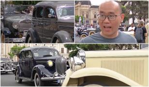 Reacția unui turist din New York când a văzut mașinile de epocă expuse pe Calea Victoriei: 