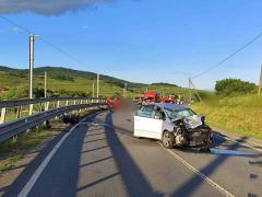 Motociclist de 36 de ani, mort în Cluj după ce a intrat într-o maşină, pe contrasens