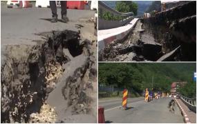 Drumul care leagă Muntenia și Ardeal se prăbușește: porțiune din DN10, declarată zonă calamitată