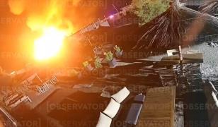 Incendiu devastator pe plaja H2O din Mamaia. Două beach baruri s-au făcut scrum