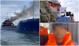 Ultimul mesaj al căpitanului de pe nava atacată cu drone la Odesa: "Abandonăm nava". Doi marinari, dispăruţi