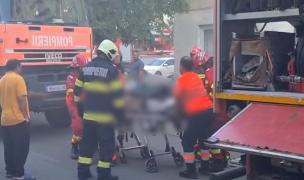 Pensionar, salvat după ce garsoniera i-a fost cuprinsă de flăcări. Strigătele lui i-au ghidat pe pompieri