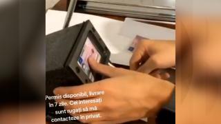 Permise auto false, vândute la liber pe internet. Cât costă şi ce riscă cei care apelează la astfel de metode
