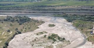 Imagini dramatice. Un râu din România aproape a dispărut din cauza secetei