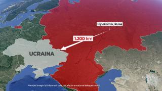 Ucraina a bombardat cu drone o ţintă din Rusia aflată la 1.200 km de front