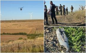 Drona doborâtă, căutată între Băleni și Cudalbi din judeţul Galaţi. Un fragment din proiectil a fost găsit