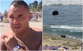 Turistul care a scos obiectul suspect din apă la Eforie Nord: 
