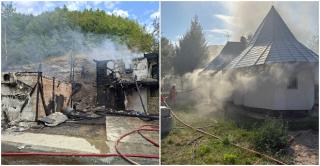 Două mănăstiri din Cluj şi Suceava, mistuite de foc în aceeași zi. "Totul era în flăcări"