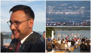 Concert de muzică clasică, pe lacul Colibița. Sute de oameni au asistat la spectacol: 