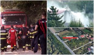 Probleme pentru pompieri la o intervenţie în Pipera. Stradă îngustă şi blocată de maşinile parcate