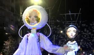 "Tot nu m-am săturat". Reacţia unui copil la parada păpuşilor gigant de la festivalul din Craiova