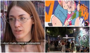 Reacția unei turiste străine la festivalul artei stradale: 