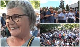 Reacția unei românce venite din Germania la festivalul lăutarilor: 