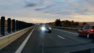 Ce amendă a primit șoferul de 73 de ani care a mers zeci de km pe contrasens și a provocat un accident pe A1