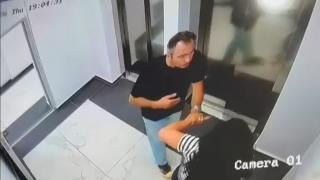 Momentul când generalul Dorin Ioniță îşi loveşte cu bestialitate amanta. Femeia a obţinut ordin de protecţie