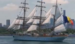 Nava "Mircea", simbol al Marinei Române, a revenit la Constanţa, după un voiaj transatlanic de 150 de zile