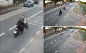 Momentul când un motociclist intră într-un scuter pe care se afla o mamă şi fiica ei de 3 ani. Copila a murit