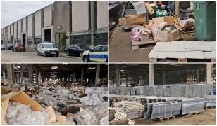 Deșeuri periculoase, găsite într-o hală a unei foste uzine din Brașov. Anchetatorii caută responsabilii
