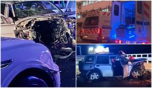 Serie de accidente grave în Vrancea. O gravidă, gemeni și doi tineri au ajuns de urgență la spital