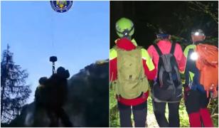 Doi turiști, salvați de pe munte. Unul dintre ei a fost evacuat cu elicopterul de pe Jepii Mici