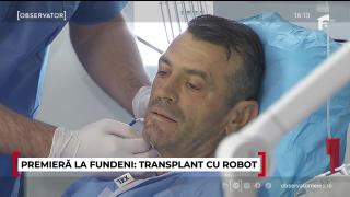 Premieră în România: transplant hepatic făcut de un robot, de la donator viu