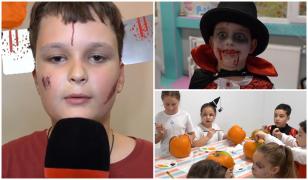 Reacția unui copil la petrecerea de Halloween: 