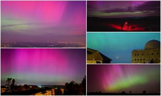 Cum s-a văzut Aurora Boreală din Germania, Cehia, Polonia sau Ungaria. Fenomenul, generat de o furtună solară puternică