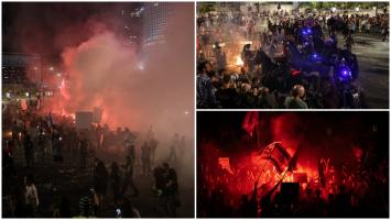 Ciocniri violente la Tel Aviv, între protestatari și poliție. Oamenii cer guvernului Netanyahu să aducă ostaticii acasă